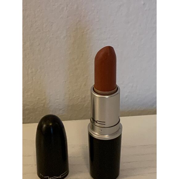 MAC Satin Lipstick MOCHA # 813 Full Size *SEE PHOTOS* Nude Brown Discontinued - Picture 7 of 8